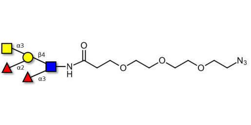 Blood group A Lewis y antigen pentaose type 2 with free terminal azide (Linker-N3 C)