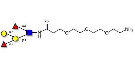 Blood group B Lewis b antigen pentaose type 1 with free terminal amine (Linker-NH2 F)