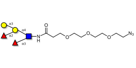 Blood group B Lewis y antigen pentaose type 2 with free terminal azide (Linker-N3 C)