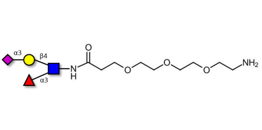 Sialyl Lewis x (sLex) tetraose with free terminal amine (Linker-NH2 F) - 3'-Sialyl Lewis X