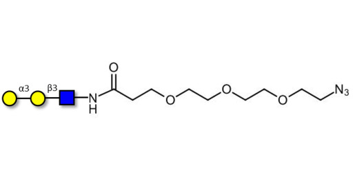 Xeno antigen type 1 / Blood group B antigen triose type 1 linear with free terminal azide (Linker-N3 C)