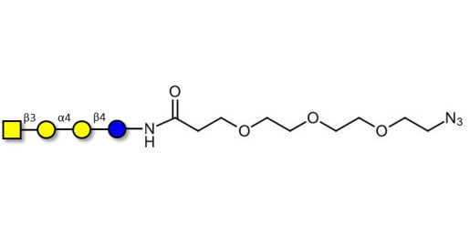 Globotetraose (Gb4) with free terminal azide (Linker-N3 C) - P antigen ; Globo-N-Tetraose