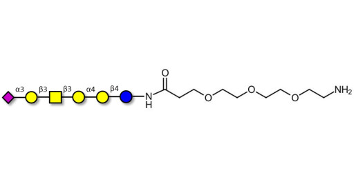 Stage-Specific Embryonic Antigen-4 hexaose (SSEA-4 hexaose) with free terminal amine (Linker-NH2 F) - SSEA-4