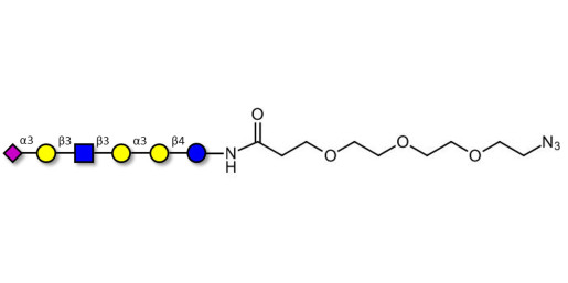 Sialylated isoglobopentaose (Sialylated iGb5) analogue type 1 with free terminal azide (Linker-N3 C) - Sialylated iGb5 analogue type 1