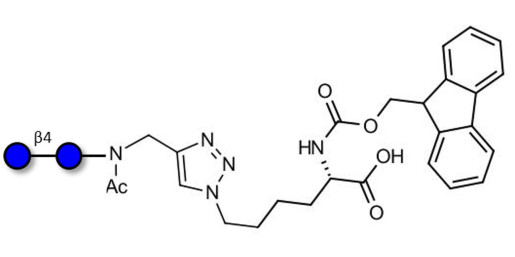 Cellobiose linked to Fmoc-Lysine (Linker-Lys A)