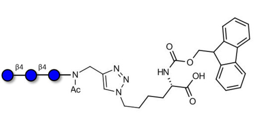 Cellotriose linked to Fmoc-Lysine (Linker-Lys A)