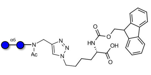 Isomaltose DP2 linked to Fmoc-Lysine (Linker-Lys A)