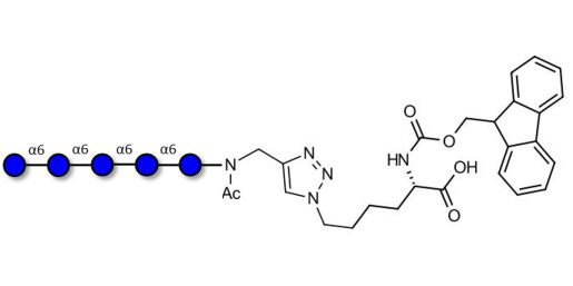 Isomaltopentaose DP5 linked to Fmoc-Lysine (Linker-Lys A)