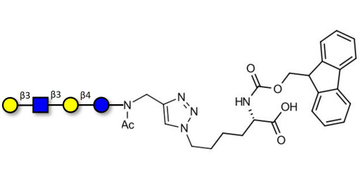 Lacto-N-tetraose (LNT) linked to Fmoc-Lysine (Linker-Lys A) - LNT