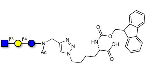 Lacto-N-Triose (LNT2) linked to Fmoc-Lysine (Linker-Lys A) - LNT2; LNTII