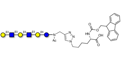 Para-Lacto-N-hexaose 2 (Para-LNH2) linked to Fmoc-Lysine (Linker-Lys A)
