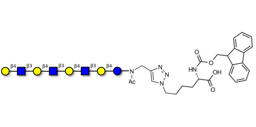 Lacto-N-neooctaose (LNnO) linked to Fmoc-Lysine (Linker-Lys A)