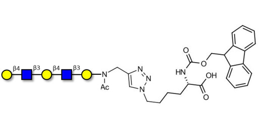 Galacto-N-neopentaose linked to Fmoc-Lysine (Linker-Lys A) - Di LAcNac Gal