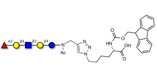 Blood group H antigen pentaose type 2 / Lacto-N-neofucopentaose I (LnNFP I) linked to Fmoc-Lysine (Linker-Lys A)