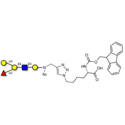 Blood group B antigen pentaose type 2 linked to Fmoc-Lysine (Linker-Lys A)