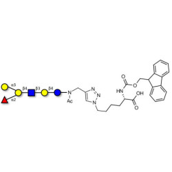 Blood group B antigen hexaose type 2 linked to Fmoc-Lysine (Linker-Lys A)
