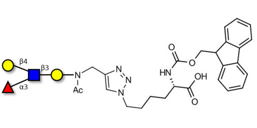 Lewis x (Lex) tetraose linked to Fmoc-Lysine (Linker-Lys A)