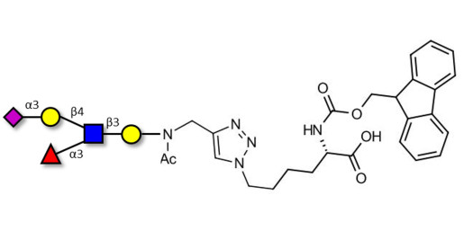 Sialyl Lewis x (sLex) pentaose linked to Fmoc-Lysine (Linker-Lys A)