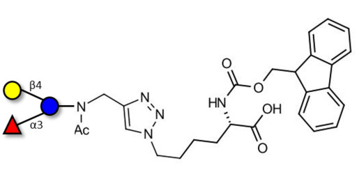 3-Fucosyllactose (3-FL) linked to Fmoc-Lysine (Linker-Lys A)