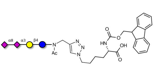 GD3 Ganglioside oligosaccharide / Disialyl lactose (DSL) linked to Fmoc-Lysine (Linker-Lys A) - Disialyl lactose ;DS-L
