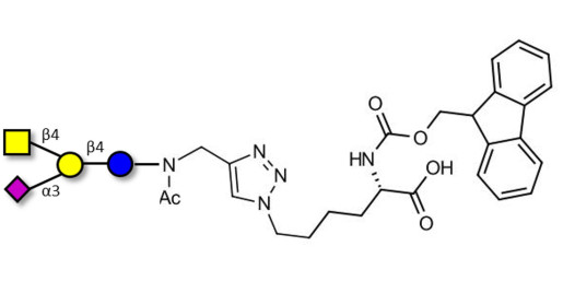 GM2 Ganglioside oligosaccharide linked to Fmoc-Lysine (Linker-Lys A)
