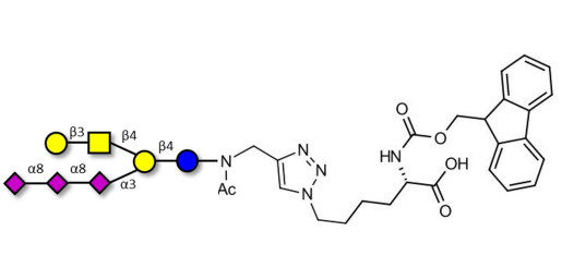 GT1c Ganglioside oligosaccharide linked to Fmoc-Lysine (Linker-Lys A)