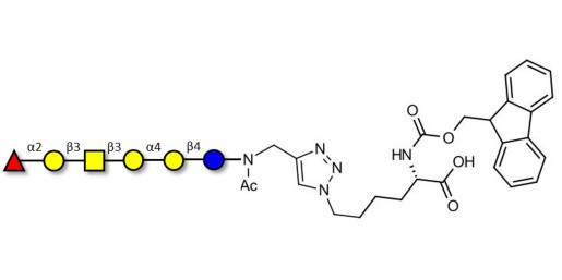 Globo-H hexaose / Stage Specific Embryonic Antigen 3b (SSEA-3b) linked to Fmoc-Lysine (Linker-Lys A)