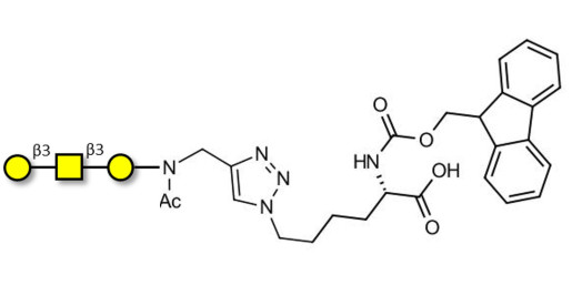 Core type 4 (Gb5 triose core structure) linked to Fmoc-Lysine (Linker-Lys A)