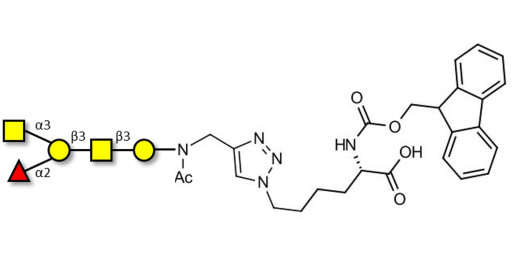 Blood group A antigen pentaose type 4 linked to Fmoc-Lysine (Linker-Lys A) - Blood group A antigen pentaose type IV; Blood group A antigen pentasaccharide type IV; Blood group A antigen pentasaccharide type 4; A-pentasaccharide type 4