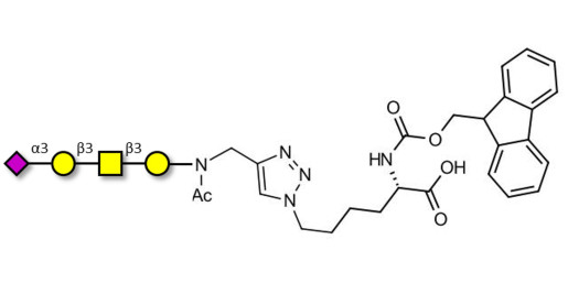 Stage-Specific Embryonic Antigen-4 tetraose (SSEA-4 tetraose) linked to Fmoc-Lysine (Linker-Lys A)
