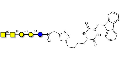 Forssman antigen pentaose linked to Fmoc-Lysine (Linker-Lys A)