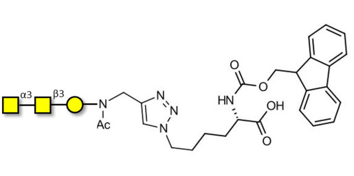 Forssman antigen triose linked to Fmoc-Lysine (Linker-Lys A)