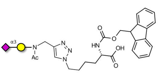 GM4 Ganglioside oligosaccharide linked to Fmoc-Lysine (Linker-Lys A) - 3-Sialylgalactose