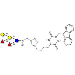 Fucosyl B antigen pentaose type 6 linked to Fmoc-Lysine (Linker-Lys A)