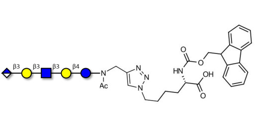 Glucuronyl-Lacto-N-tetraose linked to Fmoc-Lysine (Linker-Lys A) - Glucuronyl-LNT
