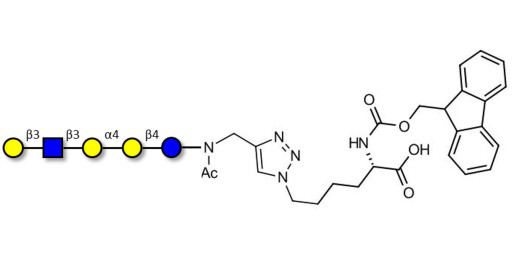 Globopentaose (Gb5) analogue type 1 linked to Fmoc-Lysine (Linker-Lys A) - Gb5 analogue type 1