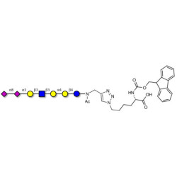 Sialylated Stage-Specific Embryonic Antigen-4 (SSEA-4) hexaose analogue type 1 linked to Fmoc-Lysine (Linker-Lys A)