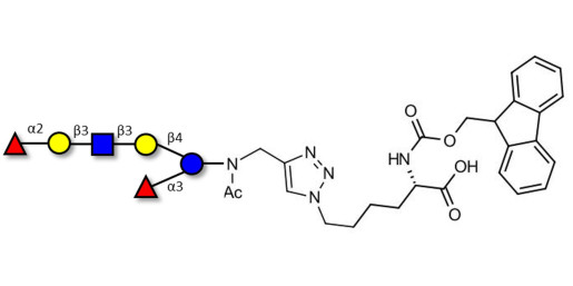 Lacto-N-Difucohexaose analogue linked to Fmoc-Lysine (Linker-Lys A)