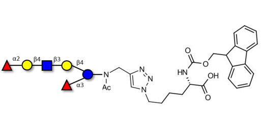 Lacto-N-neoDifucohexaose analogue linked to Fmoc-Lysine (Linker-Lys A)