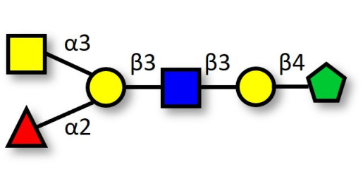 Blood group A antigen hexaose type 1 fructose isomer (>90% NMR)