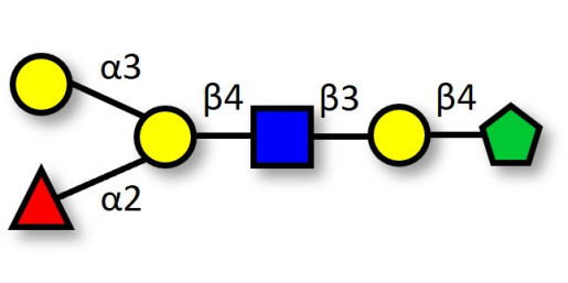 Blood group B antigen hexaose type 2 fructose isomer (>90% NMR)