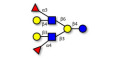 Difucosyllacto-N-hexaose b (DFLNH b) (>90% HPLC) - DFLNH (b); Cluster Lewis x-Lewis a octasaccharide branched
