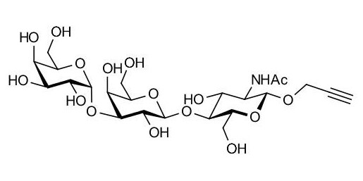 Xeno antigen type 2 / Galili antigen triose / Blood group B antigen triose type 2 linear with terminal alkyne (Linker-CΞCH B) - Galα -3 epitope ; Linear B-2 trisaccharide
