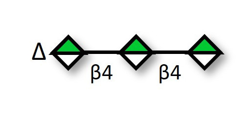 Unsaturated Mannuronate oligosaccharide DP3 (>90% HPLC) - Unsaturated trimannuronic acid