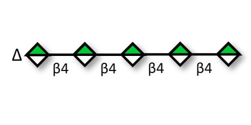 Unsaturated Mannuronate oligosaccharide DP5 (>90% HPLC) - Unsaturated pentamannuronic acid