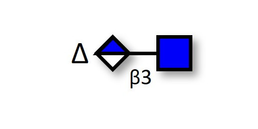 Unsaturated Hyaluronate oligosaccharide DP2 (>90% HPLC) - ΔDiHA ; di-HA ; Hyaluronate disaccharide