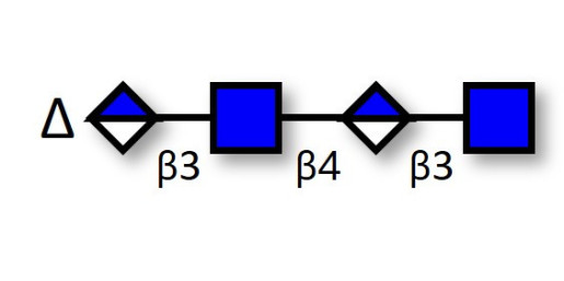 Unsaturated Hyaluronate oligosaccharide DP4 (>90% HPLC) - Hyaluronate tetrasaccharide