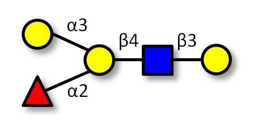 Blood group B antigen pentaose type 2 (>80% NMR) - Blood Group B pentasaccharide type II ; GLY039-2-90%